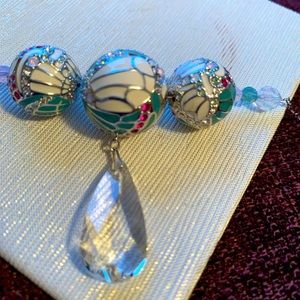 Swarovski crystal bead necklace retired
